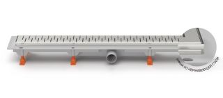 Душевой лоток Paini Medium CH650MN с рамкой 65см хром глянец